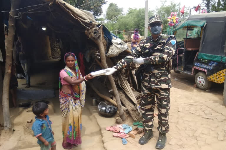 SSB distributed food packets to needy people