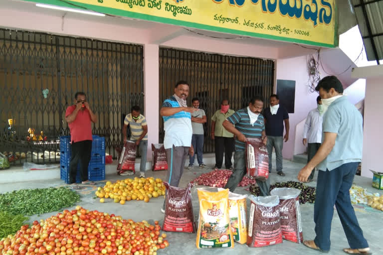 The colonists helped 170 families in lb nagar hyderabad