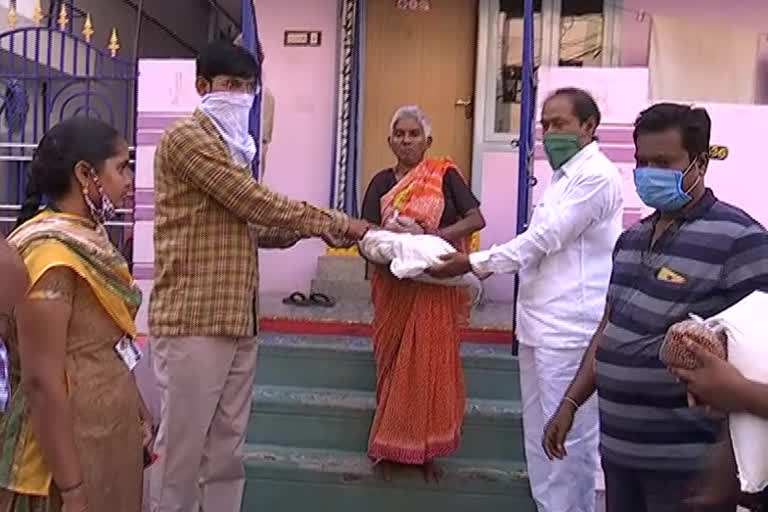 Beginning of ration distribution in Nellore district