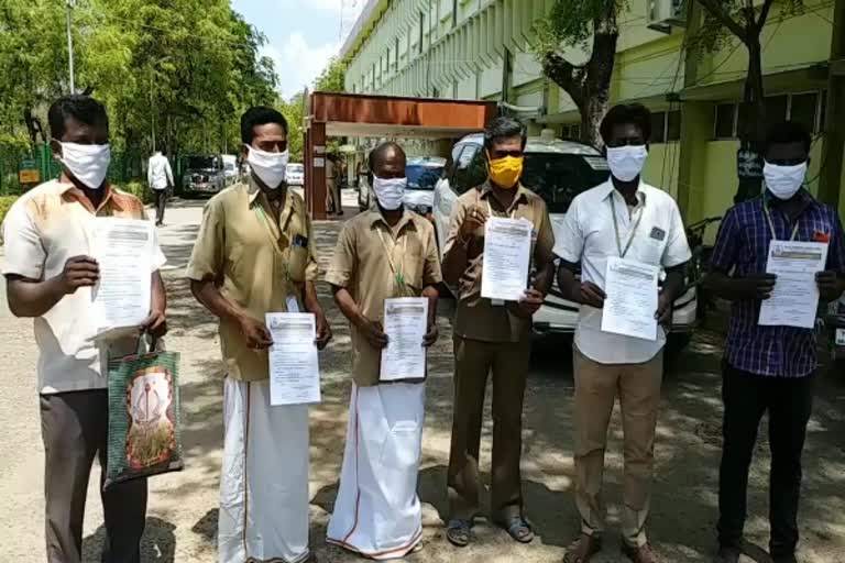 virudhunagar drivers petition for fund in curfew