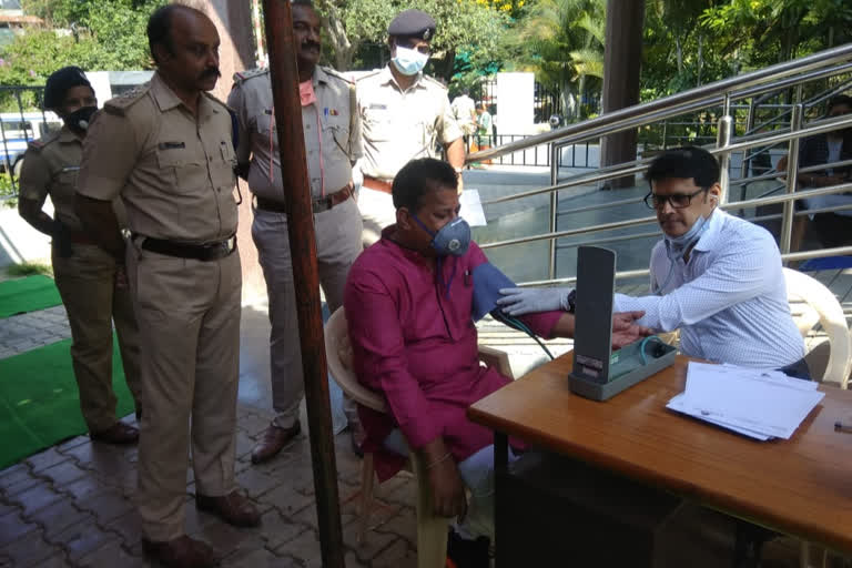 Medical check-up for police personnel engaged in Corona duty