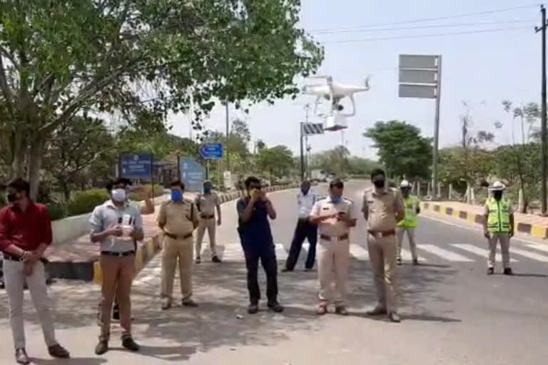 Faridabad police will monitor drone cameras at Corona hotspot areas