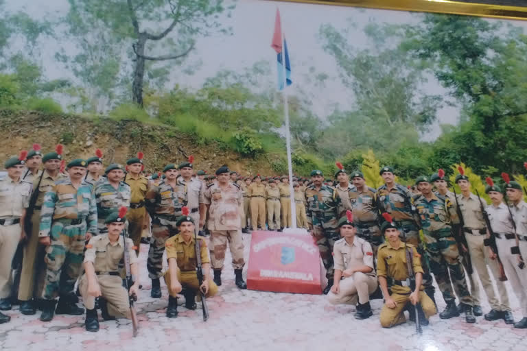 NCC cadets giving service in kangra market