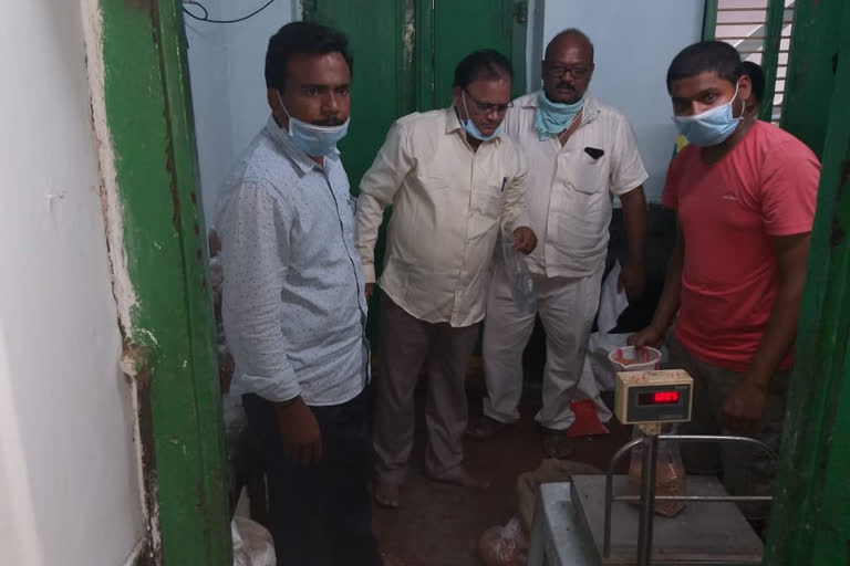 amadalavalasa tahasildar visit ration shops