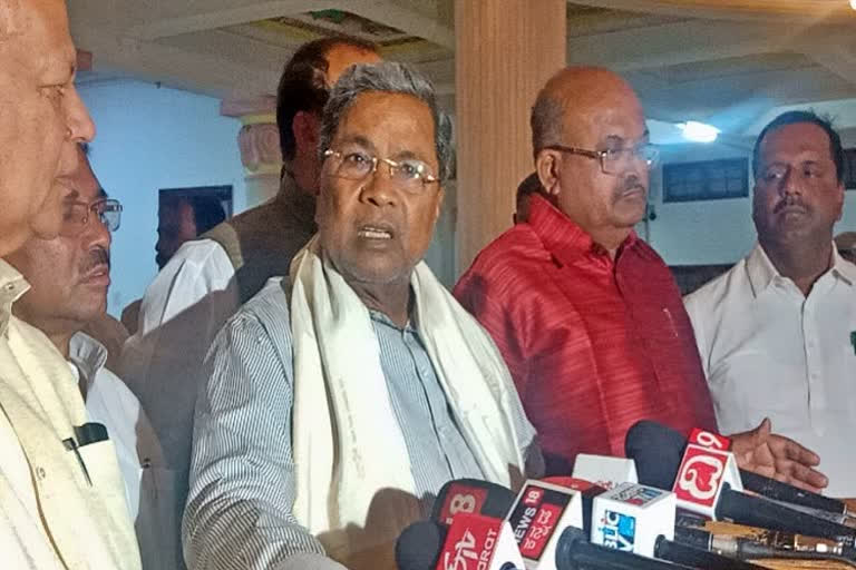 Opposition leader Siddaramaiah