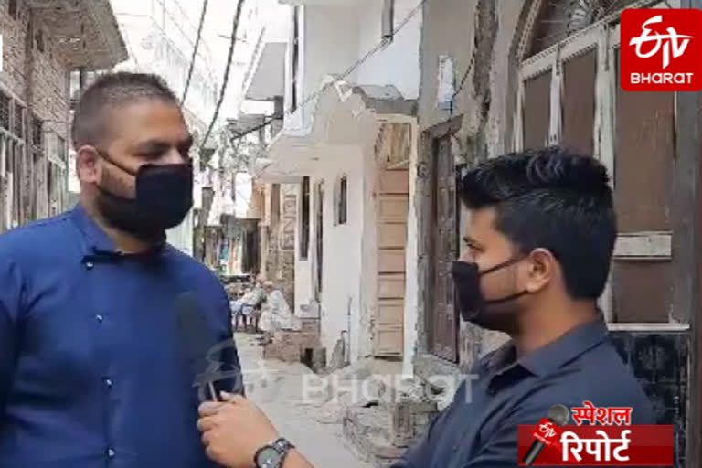 ETV bharat do reality check over corona virus in ghaziabad Muradnagar ward number 11