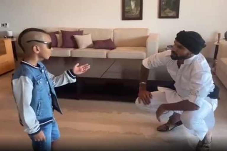 WATCH: Shikhar Dhawan dances with son Zoravar on 'Daddy cool'