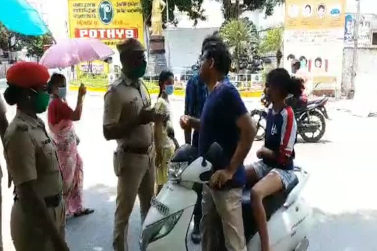 dont come without mask puducherry police