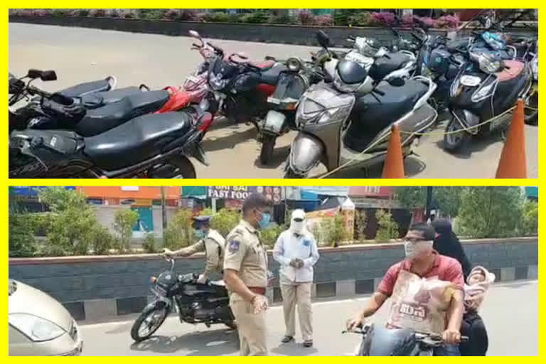 sangareddy police sciezed vehicles