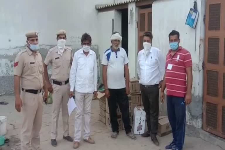 Excise department team raided in rohtak