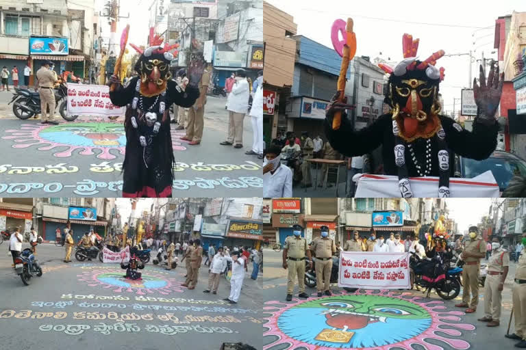 awaraness programme on corona virus in thenali at guntur