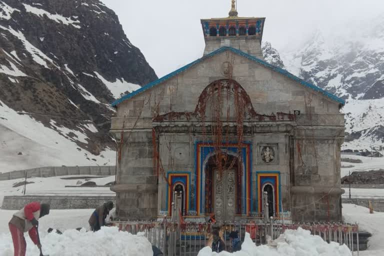 kedarnath dham yatra during lockdown news , लॉकडाउन में केदारनाथ धाम समाचार