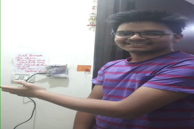 16-year old Delhi boy develops touch-free doorbell