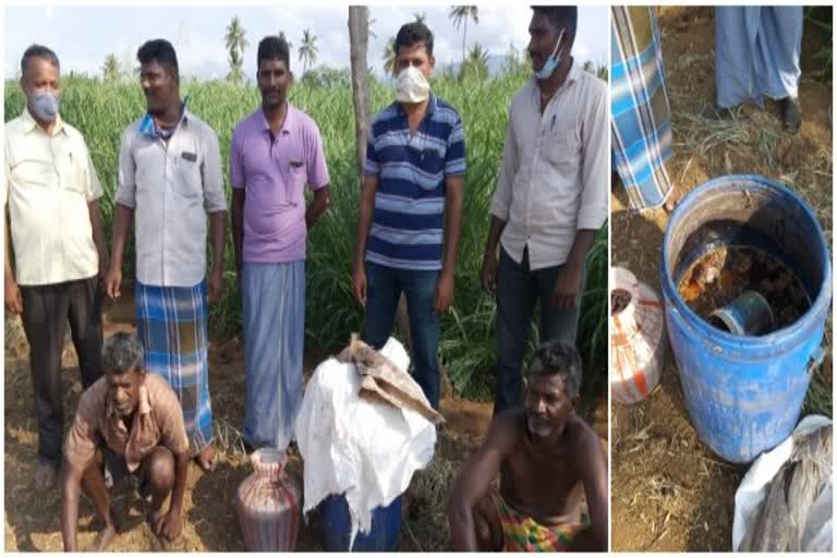 two persons arrested for illegal liquor making