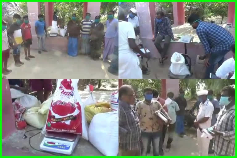 Irregularities in the distribution of free ration rice at Kottapatnam in nellore