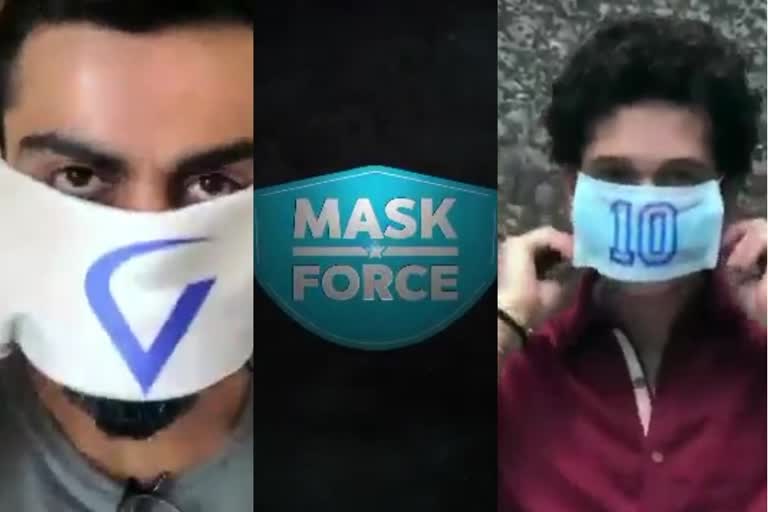 BCCI creates 'Team Mask Force'; video features messages from Kohli, Tendulkar