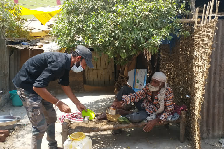 food distributed among needy