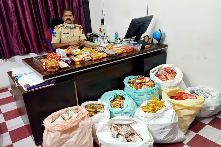 police seized gutka at golkonda in hyderabad