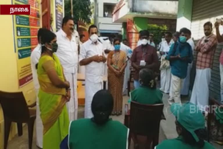 AIADMK MLA saluted Cleaning staff