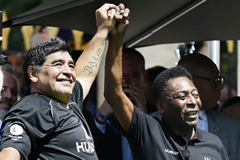 Pele and Maradona