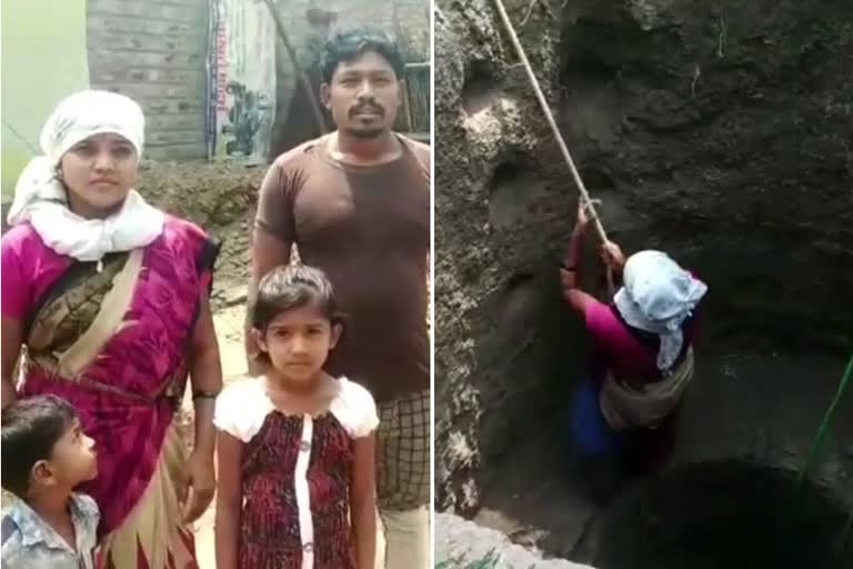 wells dug story washim  लॉकडाऊनमध्ये खोदली विहीर  विहीर स्टोरी वाशिम  dug well in lockdown story