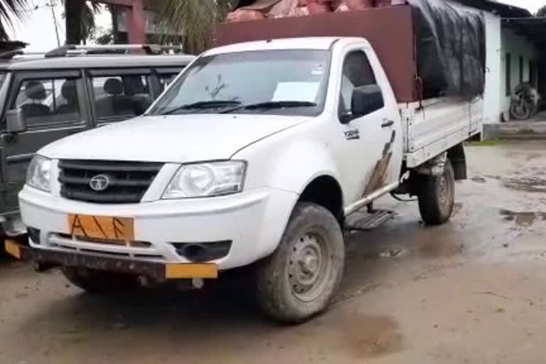 vegetables  car seized by khowang police