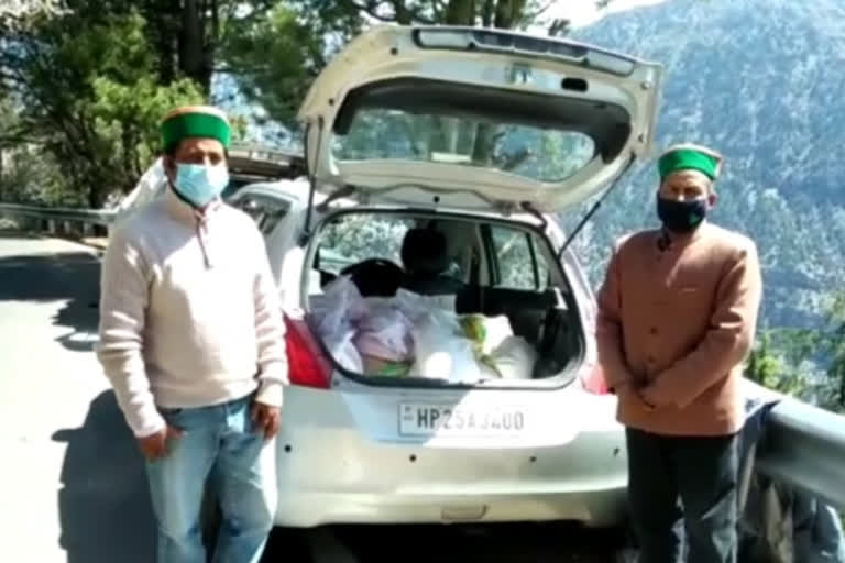 ration distribution during lockdown in kinnaur