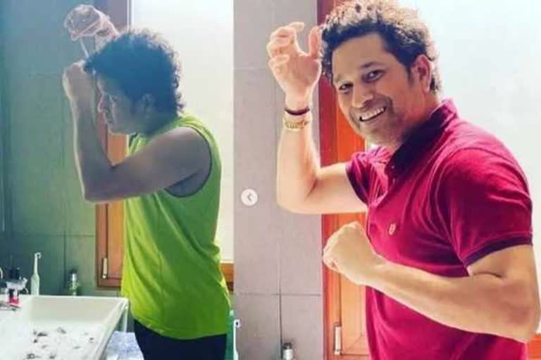 'From playing square cuts to doing my own hair cuts': Sachin Tendulkar posts pictures of his new hairdo