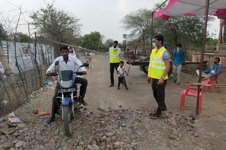 youth of the village are patrolling in Susner in Agar