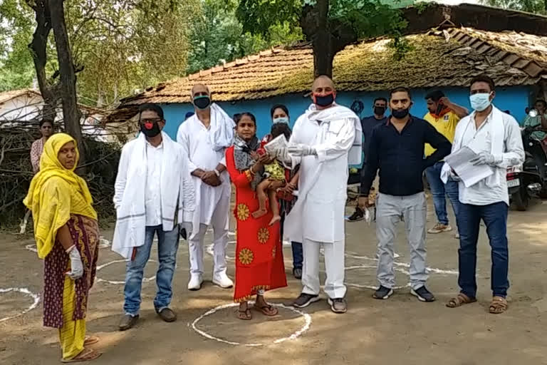 Distribution of milk and nutrition for newborns in seraikela