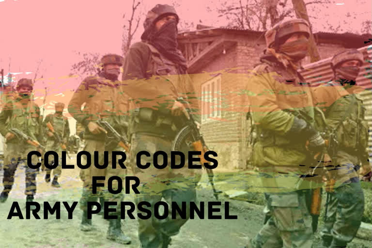 Army 'colour codes' its personnel rejoining for duty