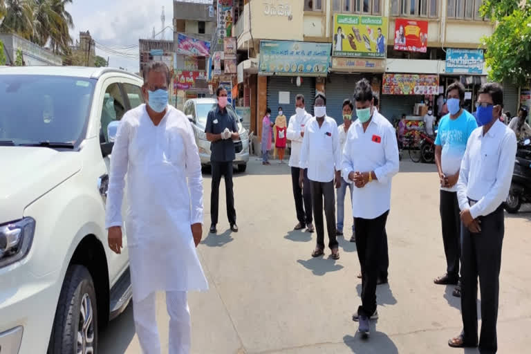 miniser sri ranganatharaju tour at achanta west godavari district