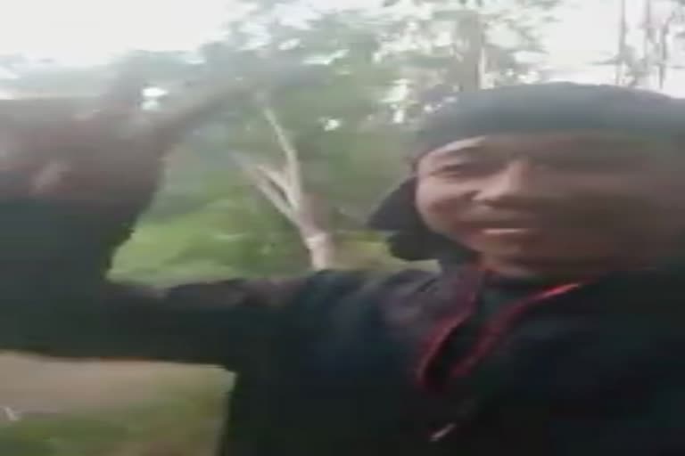 Sensational hunting video viral from Nagaland at social media