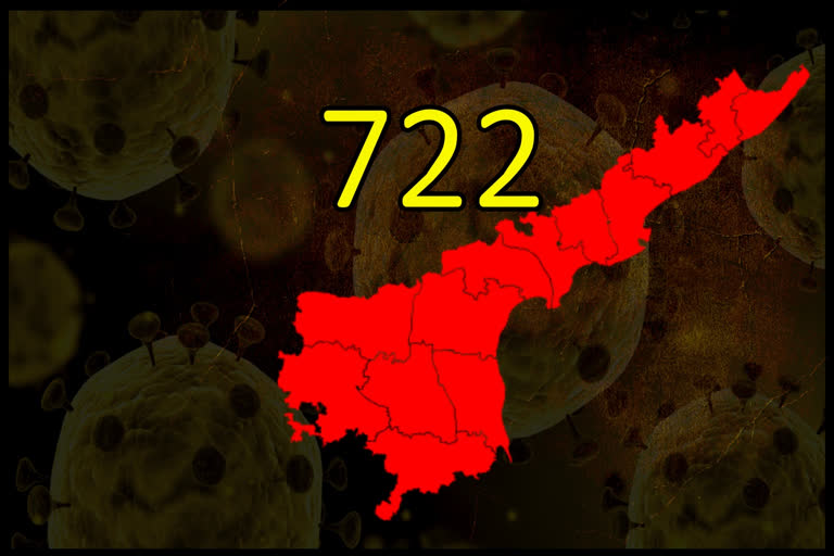 722 corona positive cases reported in andhrapradesh