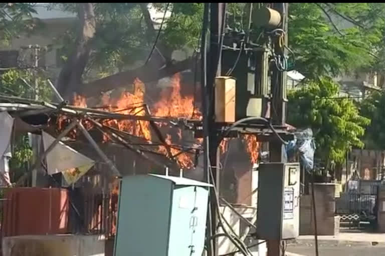 जयपुर की खबर, explosion in transformer