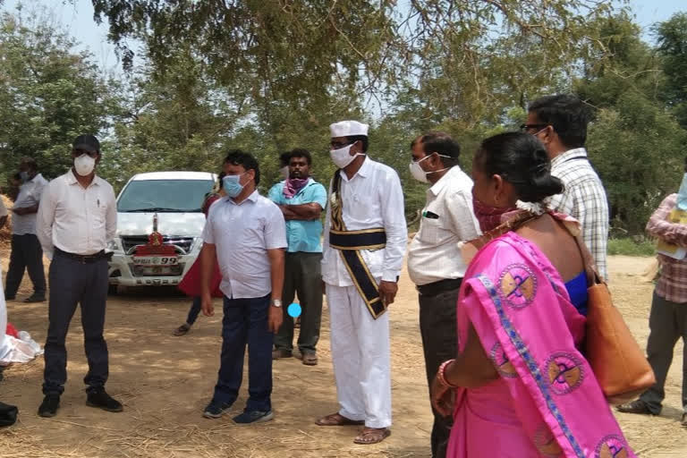 paddy purchase centres open at tekkali srikakulam district