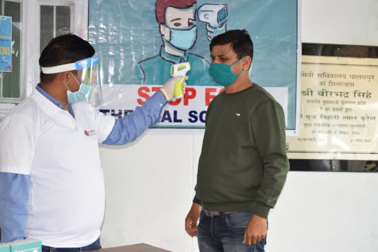 Thermal scanning in  SDM office Palampur