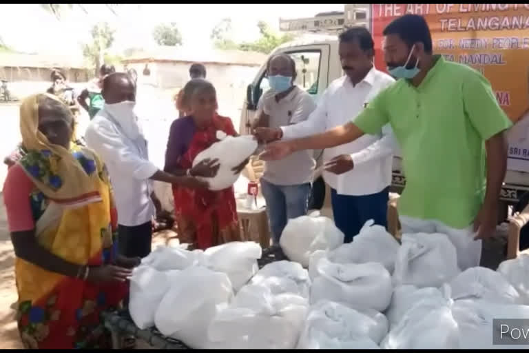 Distribution of essentials for the poor