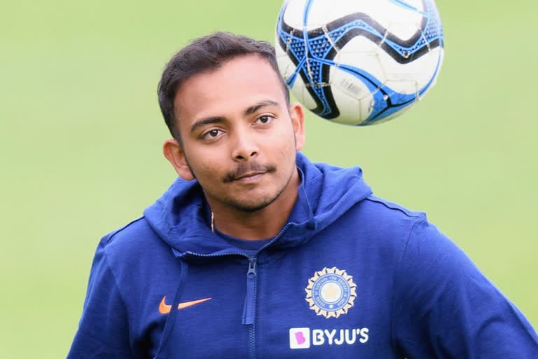 Delhi Capitals opener Prithvi Shaw