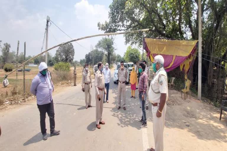 SP inspected Jharkhand UP border in garhwa