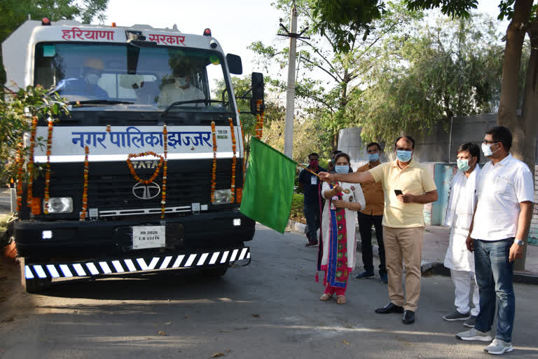 Sweeping machine will clean roads in Jhajjar