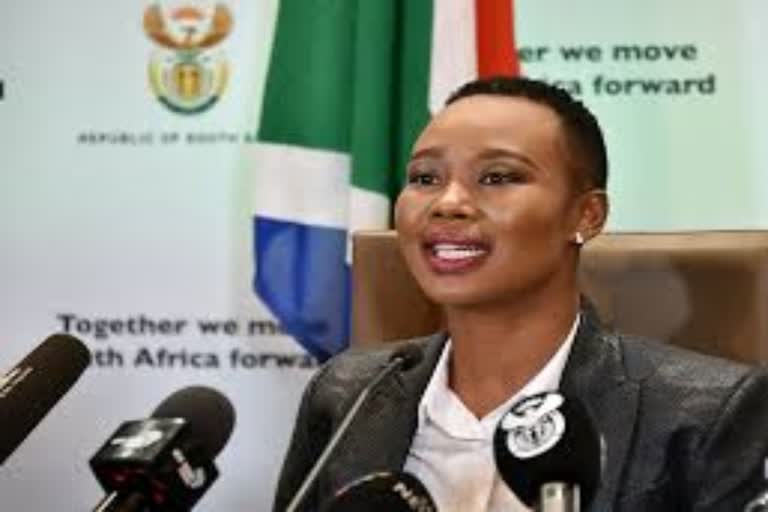 South Africa minister fined over lockdown lunch visit