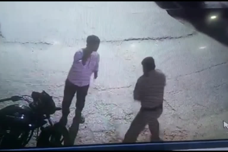 cctv footage of rwa secretary beaten by policeman of nathupura came out in delhi