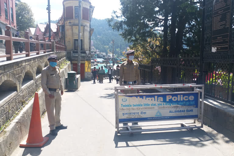 Lower market of capital Shimla one-way on Thursday