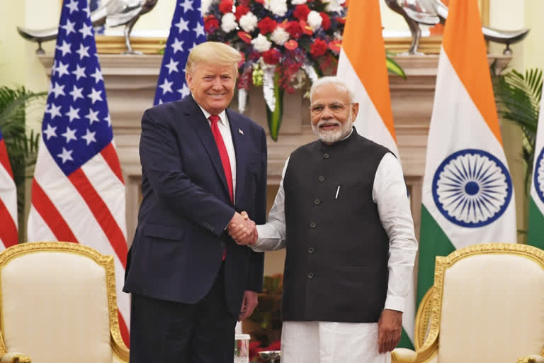 Indian Prime Minister Narendra Modi and US President Donald Trump