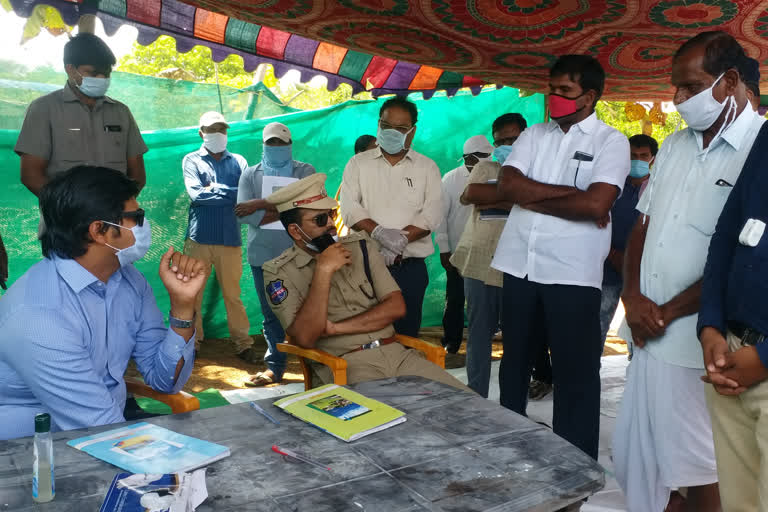 collector gautham at vemulapalli check post