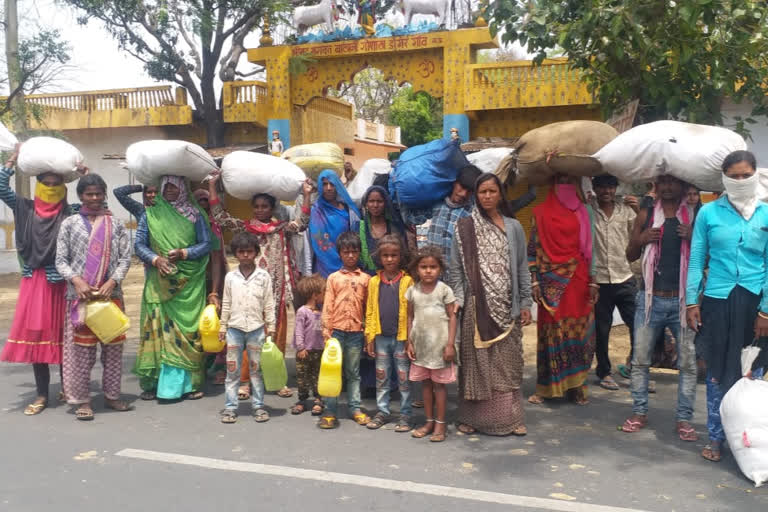 Dozens of laborers returning from Rajasthan