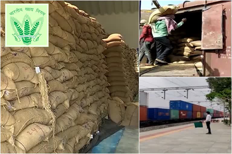 FCI transports 2.8 lakh tonnes food grains to states on Wednesday