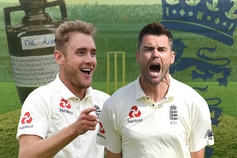 England's Anderson, Broad set Ashes target