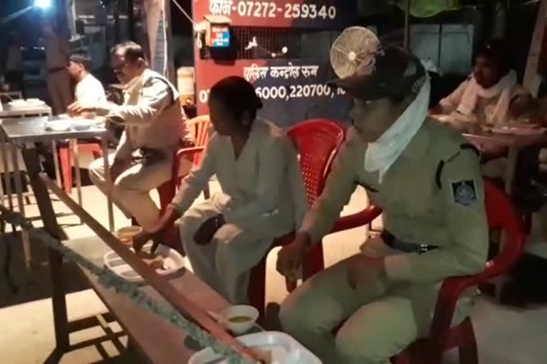 Collector and SP had food with police personnel